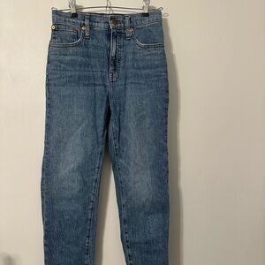 Madewell Classic Straight Leg Blue Jeans 24 SHORT